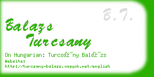 balazs turcsany business card